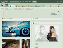 Tablet Screenshot of cvrd.deviantart.com