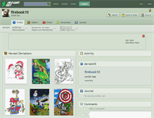 Tablet Screenshot of firebook10.deviantart.com
