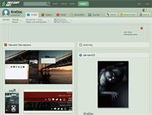 Tablet Screenshot of kredoc.deviantart.com