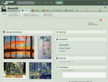 Tablet Screenshot of pennyvip.deviantart.com