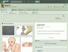 Tablet Screenshot of bequi11.deviantart.com