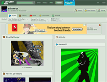 Tablet Screenshot of animerex.deviantart.com