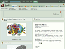 Tablet Screenshot of chris115.deviantart.com