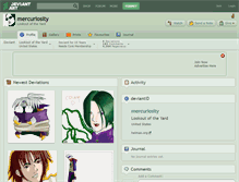 Tablet Screenshot of mercuriosity.deviantart.com