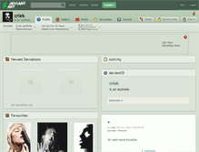 Tablet Screenshot of criek.deviantart.com