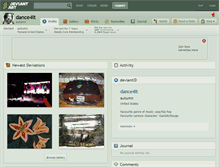 Tablet Screenshot of dance4it.deviantart.com