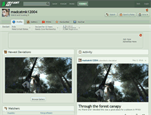 Tablet Screenshot of madcatmk12004.deviantart.com