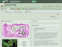 Tablet Screenshot of kawii-anime-ninja.deviantart.com