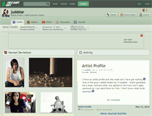 Tablet Screenshot of juddstar.deviantart.com