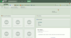 Desktop Screenshot of icetube.deviantart.com