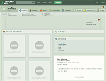 Tablet Screenshot of icetube.deviantart.com