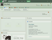 Tablet Screenshot of fiery-heart.deviantart.com
