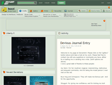 Tablet Screenshot of boxxi.deviantart.com