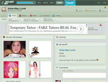 Tablet Screenshot of anna-may-luver.deviantart.com