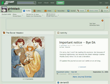 Tablet Screenshot of girlinblack.deviantart.com