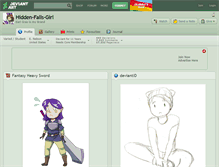 Tablet Screenshot of hidden-falls-girl.deviantart.com