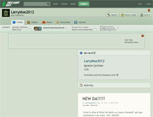 Tablet Screenshot of larrymoe2012.deviantart.com