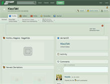 Tablet Screenshot of klaustaki.deviantart.com
