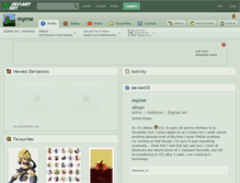 Tablet Screenshot of myrne.deviantart.com