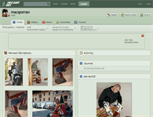 Tablet Screenshot of macsporran.deviantart.com