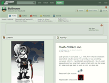 Tablet Screenshot of bioshroom.deviantart.com