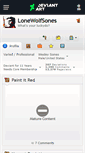 Mobile Screenshot of lonewolfsones.deviantart.com