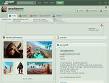 Tablet Screenshot of canadianxeno.deviantart.com