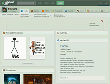 Tablet Screenshot of firevire.deviantart.com