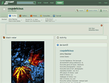 Tablet Screenshot of coupdelicious.deviantart.com