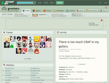 Tablet Screenshot of gwenhero.deviantart.com
