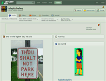 Tablet Screenshot of haleybobailey.deviantart.com