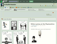 Tablet Screenshot of evilstuffersebastian.deviantart.com