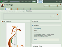 Tablet Screenshot of dorian-magic.deviantart.com