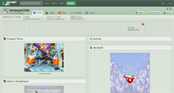 Desktop Screenshot of harlequinchild.deviantart.com