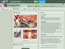Tablet Screenshot of animangaartists.deviantart.com