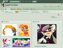 Tablet Screenshot of orangeprincessdaisy.deviantart.com