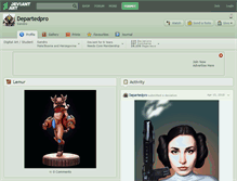 Tablet Screenshot of departedpro.deviantart.com