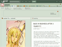 Tablet Screenshot of nekoirai.deviantart.com