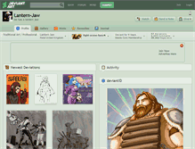 Tablet Screenshot of lantern-jaw.deviantart.com