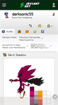 Mobile Screenshot of darksonic55.deviantart.com