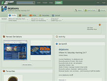Tablet Screenshot of dejatoons.deviantart.com