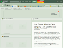 Tablet Screenshot of hiregezo.deviantart.com