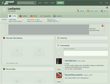 Tablet Screenshot of leedaniels.deviantart.com