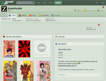 Tablet Screenshot of dreamhunter.deviantart.com