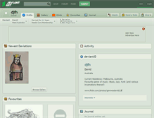 Tablet Screenshot of djfh.deviantart.com
