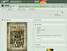 Tablet Screenshot of helder.deviantart.com