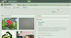 Desktop Screenshot of cross-a-clue.deviantart.com