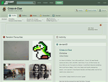 Tablet Screenshot of cross-a-clue.deviantart.com