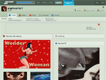 Tablet Screenshot of angelwarrior1.deviantart.com