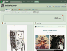Tablet Screenshot of basilthebarbarian.deviantart.com